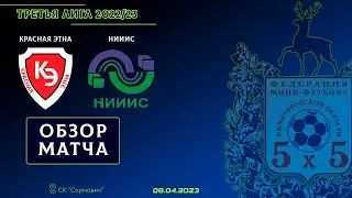 Третья лига 2022/23. 1/8 финала. Красная Этна - НИИИС 4:0