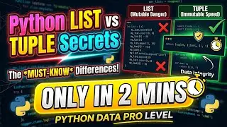 Stop Overusing Python Lists! ❌ List vs Tuple in 2 Mins | Python basics for Beginners in Hindi