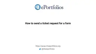 How to send a ticket request for a form