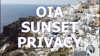 Oia Castle Hotel's Private Sunset Viewing Patio in Oia -  SantoriniDave.com