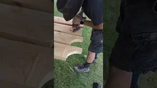 Cutting Detail for Beams of Arbor Swing 