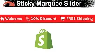 How to Add Sticky Marquee Slider Announcement Bar in Shopify Store
