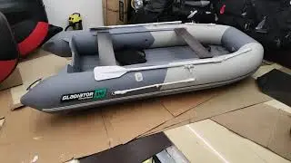 Лодка Gladiator E350S Б/У Светло-темно-серая