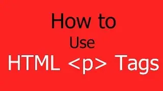 How to Use HTML Paragraph Tag - Hindi/Urdu