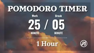 📖 60 MIN POMODORO TIMER AESTHETIC✨ | 25 min Focus - 5 min Break | No Music, Study & Work Timer ✧˖°.