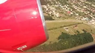Взлёт Боинг 757-200 из аэропорта Белгород