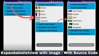 Expandable listview with image in Android studio | Android app | Android studio