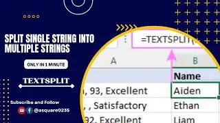 How to Split Text in MS Excel with Formulas and Examples | Textsplit