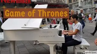 EPIC Game of Thrones Piano Cover 4 Hands (Street Piano Performance)