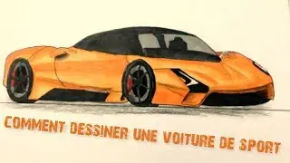 comment dessiner UNE VOITURE DE SPORT