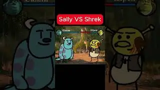 Sally vs Shrek #cartoon #cartoonmemes #sally #shrek
