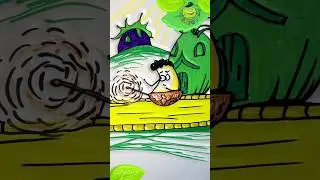 Рисунок как Солик спешит на машине в школу #shorts