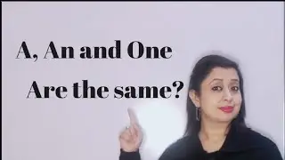 Indefinite Articles/Difference between A, An and One #englishgrammar #articles #englishlearning