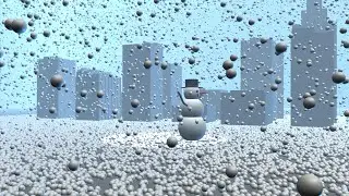 How to make Snowman & Snow In Maya 2022
