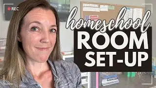 ORGANIZING OUR HOMESCHOOL SPACE ✔️ | GET IT ALL DONE WITH ME