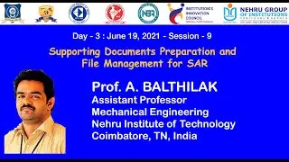 Dr. N. K. Sakthivel | Dr. S. Subasree | FDP on OBE and Accreditation Processes | Session 9 |