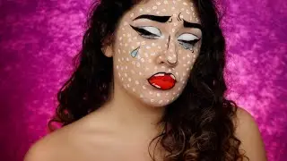 Sad Pop Art Girl | Easy Last Minute Halloween Makeup