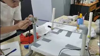 Testing the conveyor belt rod