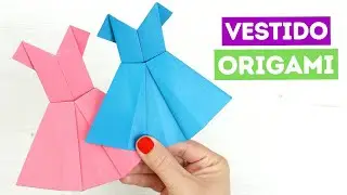 👗 Cómo hacer un vestido de origami fácil con una hoja de papel