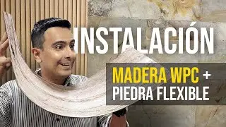 Cómo instalar LAMBRÍN PANEL de MADERA WPC.👷🔴✏️🔨