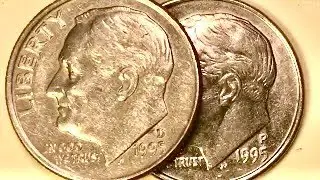 US 1995 Roosevelt Dimes - United States 10 Cents Coin