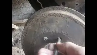 Как снять задний барабан на ситроен берлинго.