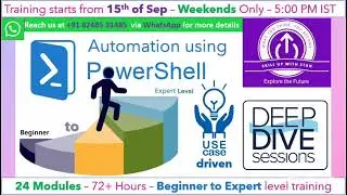 Powershell live online batch in *TAMIL* - Weekends Only - From 15th Sep