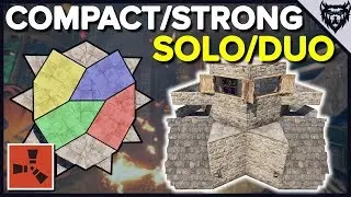 RUST - Compact & Strong Rust Bunker - Rust Solo Base Design (2019)
