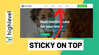 Make Your Funnel Header Sticky On Top ⬆️ | GoHighLevel Funnel Sticky Header Tutorial