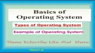 What is Operating System | Operating system Types | OS Example| Operating system explained in Urdu