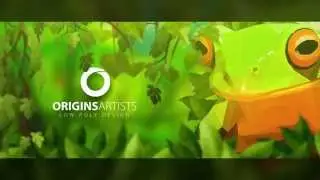 FROG LOW POLY DESIGN - SPEED ART