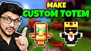 How To Make Custom Skin Totem Of Undying In Minecraft JAVA & PE | Make Custom Totem Texture Pack