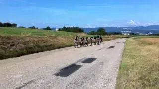 Entraînement contre la montre Team Europcar ~ tour de l'Ain 2012