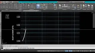 AutoCAD 2019 Tutorial about Road Design - Part 5 of 6 on Drawing the Cross-Section of the EG