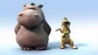 happy hippo