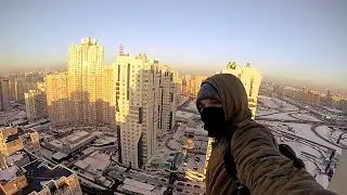 Опасный паркур на крыше.Сергей Форостенко побег