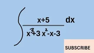 Example of integration x+5/x^3+3x^2-x-3