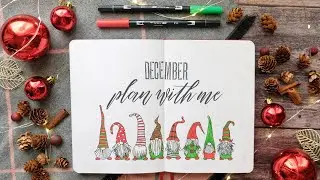 PLAN WITH ME | December 2020 | Bullet Journal Setup | Christmas Gnomes