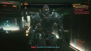 Adam smasher first appearance in Cyberpunk 2077.
