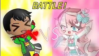Outfit Battle/ Duet challenge w / Derpy Axolotl 《Gacha club》 fake collab! Vs. team thunder