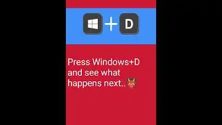 Press Windows+D and see what happens??? #viral #viralshorts #viralvideo #technology #youtubeshorts