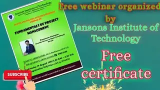 Free Certificate/ Free Webinar Certificate / Webinar On 