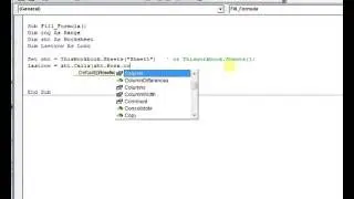 VBA -  HOW TO: FILL A RANGE WITH FORMULA (LASTROW)