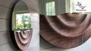 Making Live Edge Ripple Mirror with Rhinoceros 3d program