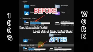 Cara Menambah Partisi Local Disk C yang penuh tanpa Harus Install Ulang - Windows 11