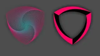 Triangle shape 3D logo using polygon in CorelDRAW | 