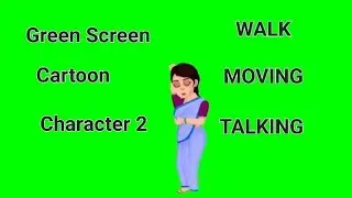 Green screen cartoons character 2