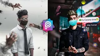 PicsArt Editing Tutorials  | Corona Virus COVID 19 Photo Editing | rtworld