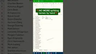 TEXTSPLIT in excel ‼️ #shorts #computer #excel #exceltips