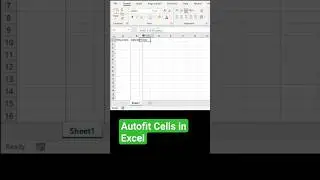 Auto fit cells in Excel #exceltech #excelworld #exceltricks #exceltips #exceltutorial